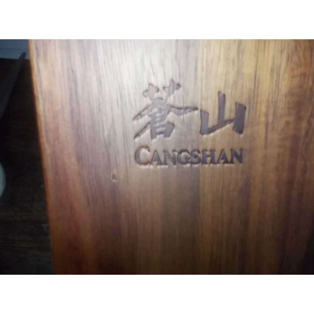 Cangshan Acacia Wood Knife Block 12 Slot Kitchen Cutlery Storage Organizer